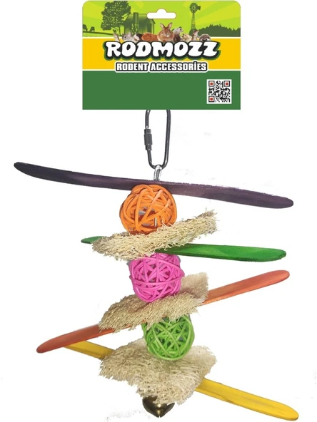 RodMozz 4 Çubuklu Toplu Kemirgen Oyuncağı