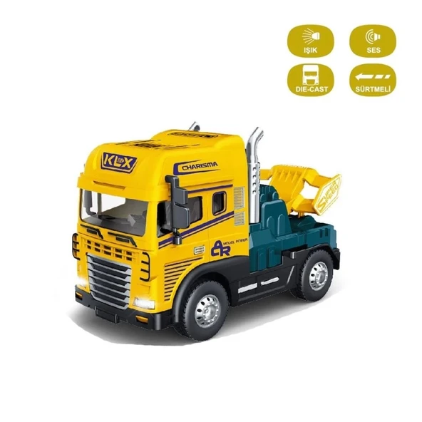 Nessiworld  KLX600-344 Sürtmeli Işıklı Müzikli Çekici Tır Kafası 1:24 -Vardem Oyuncak - 4