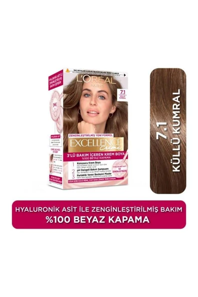 L'Oreal Paris Excellence Creme Saç Boyası Küllü Kumral 7.1