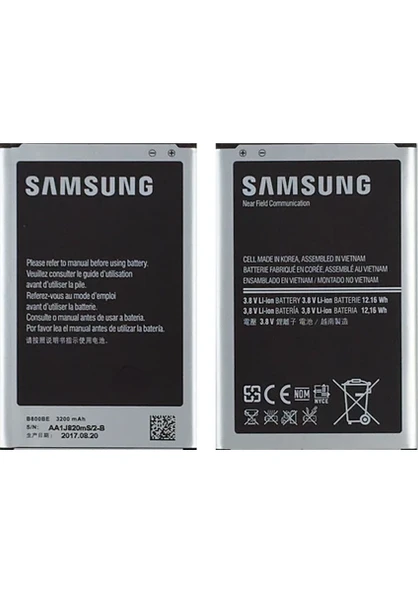 SAMSUNG NOTE 3 BATARYA N9000 N9006 N9005 B800BC B800BU B800BE - 2
