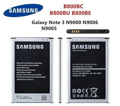 Samsung Galaxy N9000 Note 3 Uyumlu Samsung EB-B800BE 3200 Mah Batarya