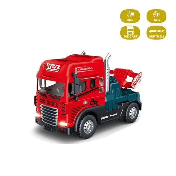 Nessiworld  KLX600-344 Sürtmeli Işıklı Müzikli Çekici Tır Kafası 1:24 -Vardem Oyuncak - 2