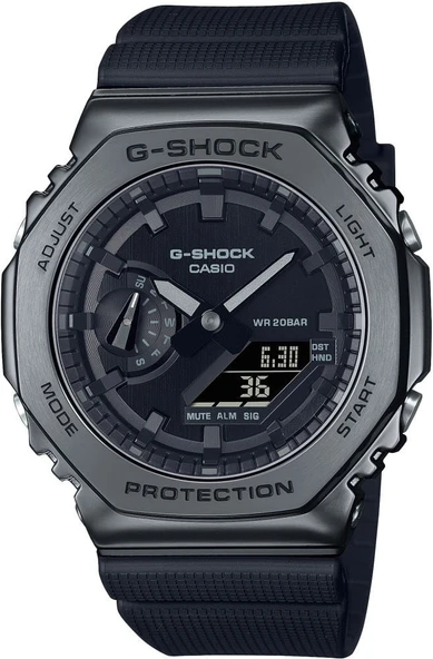 CASIO G-SHOCK GM-2100BB-1ADR SİYAH SİLİKON KORDON ANALOG/DİJİTAL ERKEK KOL SAATİ