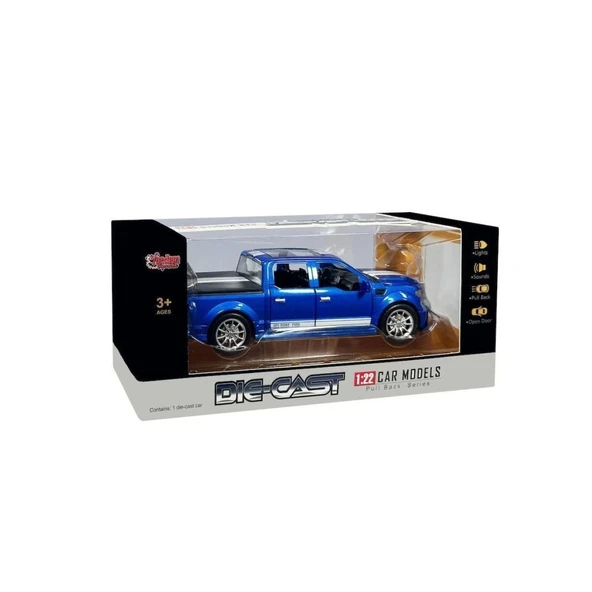 Nessiworld HCL-903 Çek Bırak 1:22 Sesli Ve Işıklı Arazi Metal Pikap -Vardem Oyuncak - 3