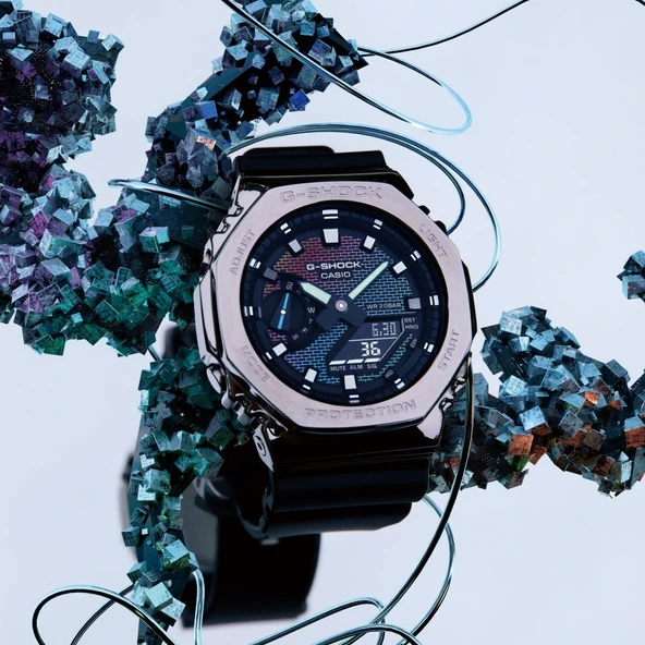 CASIO G-SHOCK GM-2100RW-1ADR SİYAH SİLİKON KORDON ANALOG/DİJİTAL ERKEK KOL SAATİ - 3