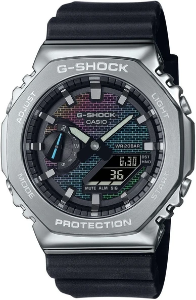 CASIO G-SHOCK GM-2100RW-1ADR SİYAH SİLİKON KORDON ANALOG/DİJİTAL ERKEK KOL SAATİ