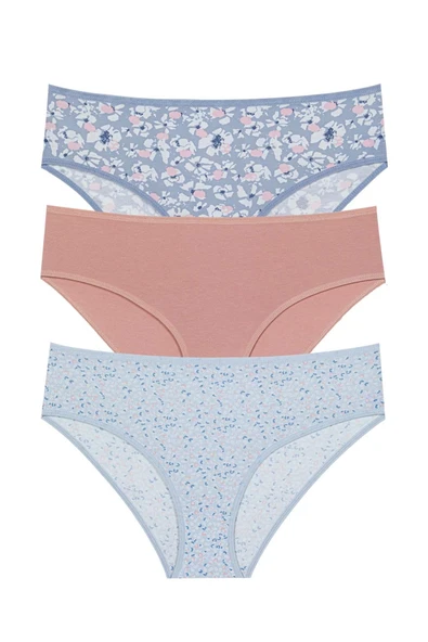 BERRAK 11447 KADIN 3 LÜ BATO BİKİNİ ASORTİ - 4