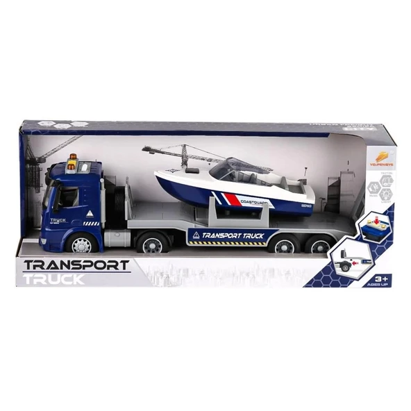 Nessiworld  PY8815B Sesli ve Işıklı Bot Taşıyan Tır -Canem Oyuncak - 3