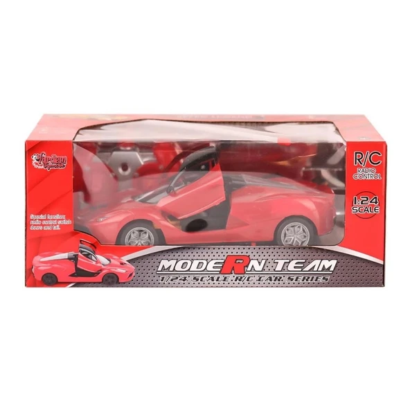 Nessiworld  RG-1382-9-11 Kumandalı Kapıları Açılabilir Işıklı Spor araba 1:24 Vardem Oyuncak - 4