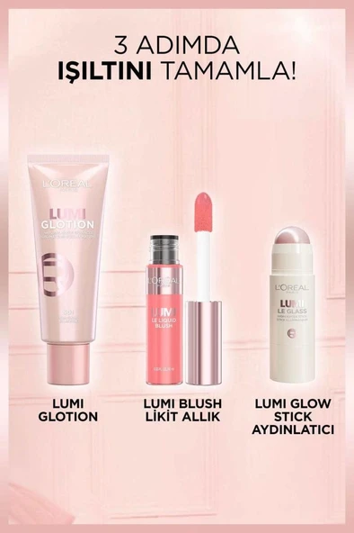 Loreal Paris Lumi Blush Likit Allık - 635 Glowy Worth It Medium - 7