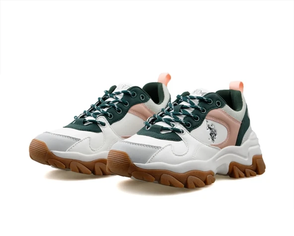 U.S. Polo Assn TRACKY 5FX Beyaz Kadın Sneaker Ayakkabı - 3