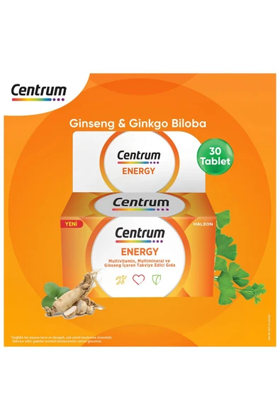 Centrum Energy Multivitamin 30'lu Tablet ürün görseli