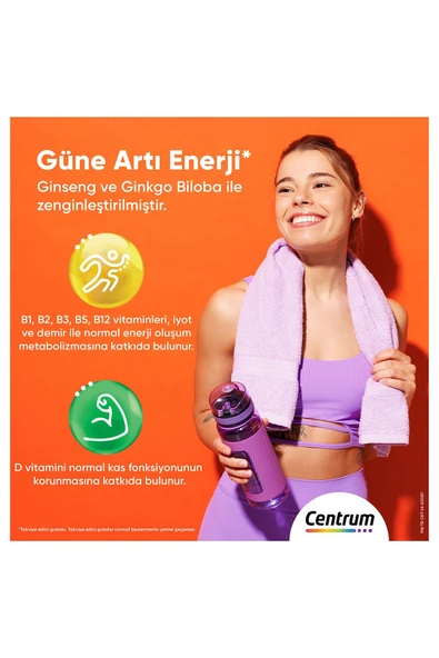 Centrum Energy Multivitamin 30'lu Tablet - Resim 2