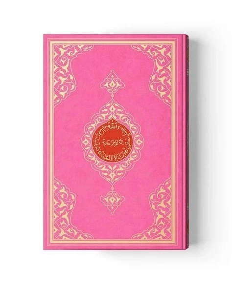 2 Renkli Pembe Orta Boy Kur'An-I Kerim