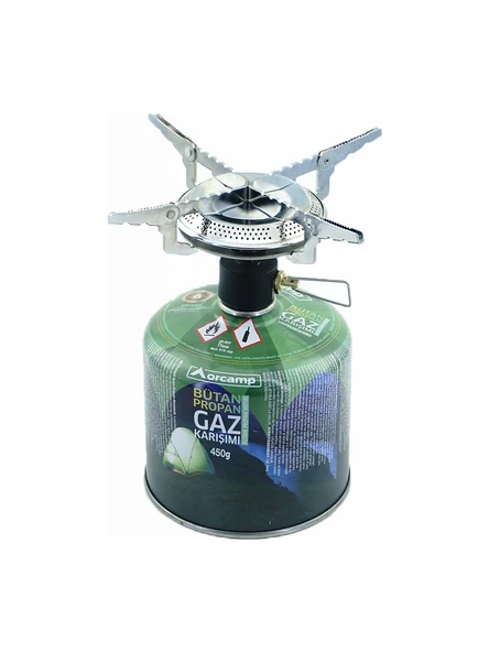Kamp Gaz Kartuşu Siboplu Ocak Set Orgaz 450 gr - KTS450 + K502 ürün görseli