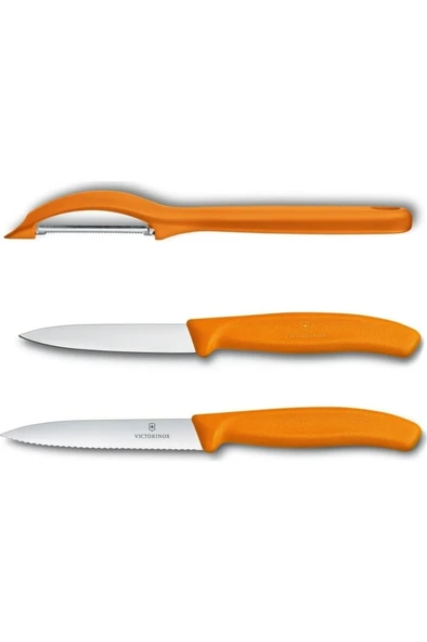 Victorinox Turuncu Soyacak Ve Soyma Bıçak Seti