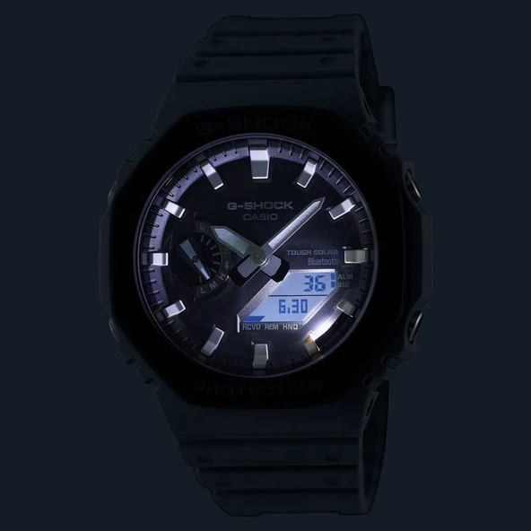 CASIO G-SHOCK GA-B2100LUU-8ADR GRİ SİLİKON KORDON ANALOG/DİJİTAL PİLSİZ SOLAR ERKEK KOL SAATİ - Resim 6