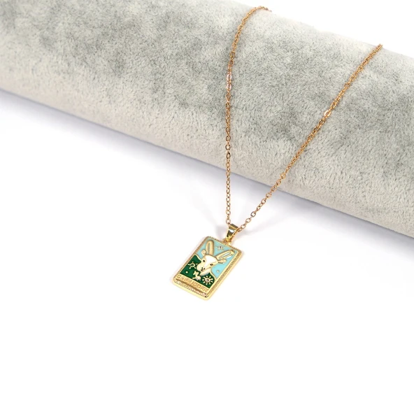 Çelik Kolye Oğlak Burcu Kolyesi - K-134 - 3