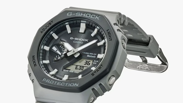 CASIO G-SHOCK GA-B2100LUU-8ADR GRİ SİLİKON KORDON ANALOG/DİJİTAL PİLSİZ SOLAR ERKEK KOL SAATİ - Resim 2