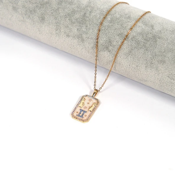 Çelik Kolye Balık Burcu Tarot Model - K-109 - 3