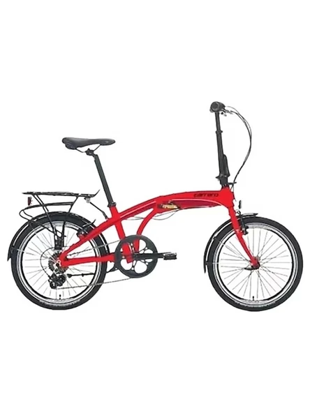 Carraro Flexi 106 V Fren 6 Vites 20 Jant Katlanır Bisiklet Kırmızı Siyah Beyaz 32 Kadro
