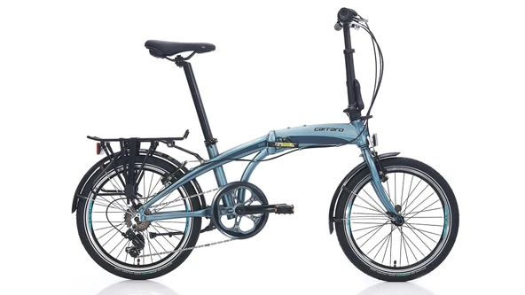 Carraro Flexi 106 V Fren 6 Vites 20 Jant Katlanır Bisiklet Mat Gri Siyah Mavi 32 Kadro