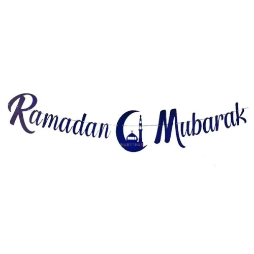 Kaligrafi Ramazan Süsü Lacivert - Ramadan Mubarak