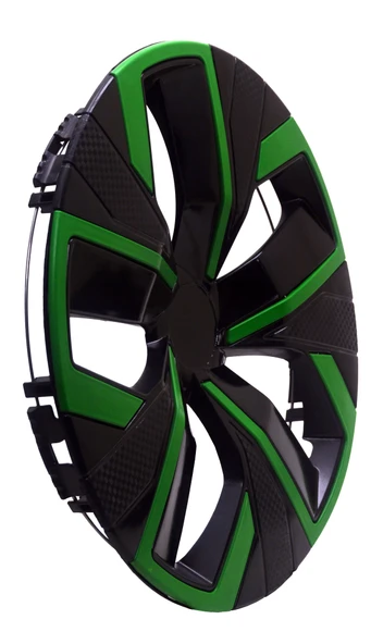 Jant Kapağı Kırılmaz Çıtalı 14" Yeni Model Yeşil Çıtalı 4'lü (TAKIM OLARAK) - 2