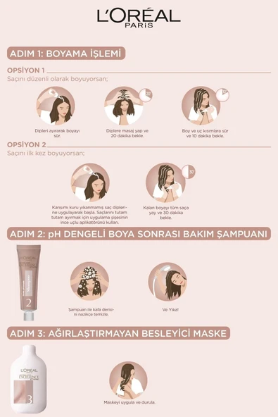 L'Oreal Paris Excellence Creme Nude Renkler Saç Boyası - 7U Nude Kumral - 7