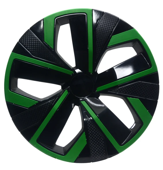 Jant Kapağı Kırılmaz Çıtalı 14" Yeni Model Yeşil Çıtalı 4'lü (TAKIM OLARAK)