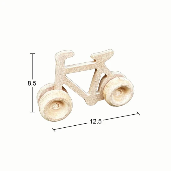 Ahşap Oyuncak Bisiklet 12,5x8,5cm OY100 ürün görseli