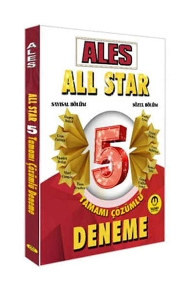 Tasarı Yayınları 2025 ALES Sayısal Sözel Yetenek All Star Tamamı Çözümlü 5 Deneme