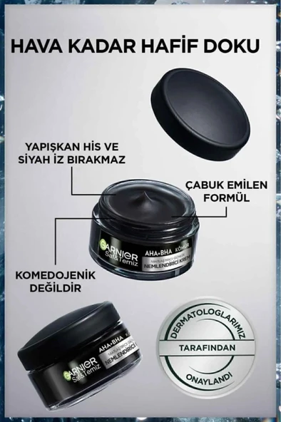 Garnier Saf Ve Temiz Kömür Matlaştırıcı Günlük Nemlendirici Krem 50ml - Resim 3