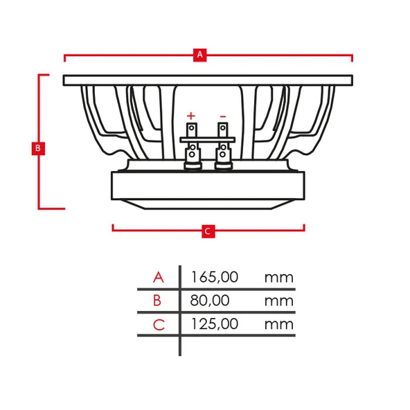 Dynamat Azap 16 Midrange 16 Cm 150W RMS  2 ADET - 4