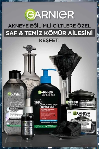 Garnier Saf Ve Temiz Kömür Matlaştırıcı Günlük Nemlendirici Krem 50ml - Resim 7