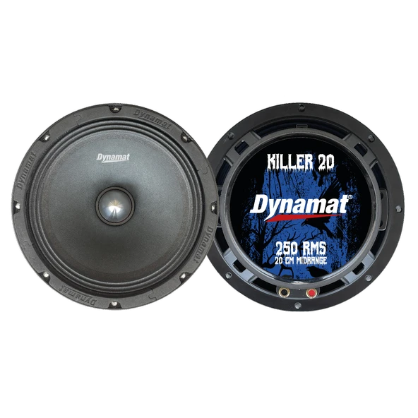 Dynamat Kıller-20 Oto Midrange 20cm 250 Watt 2 Adet
