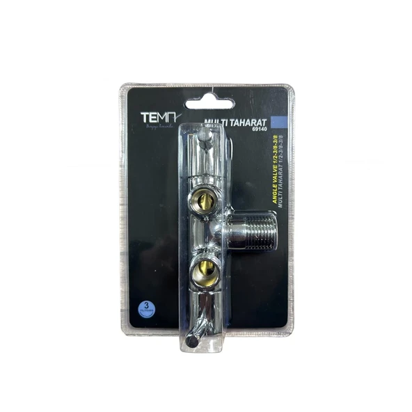 Tema Multi Taharet Musluğu Çift Çıkışlı Ara Musluk Blister Ambalaj - 2