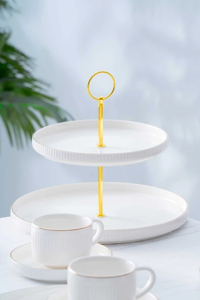 Acar PORWM-06194/4 Sierra 6 Kişilik 20 Parça Brunch Seti - Gold - 11