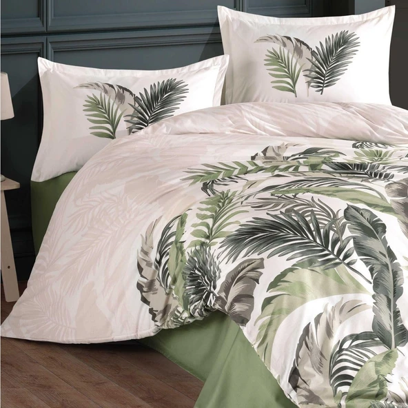 Clasy Çift Kişilik Nevresim Takımı Hena Yeşil - Resim 2