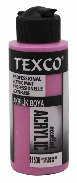 Texco Excellent Akrilik Boya 11536-Pembe 110 cc ürün görseli 1