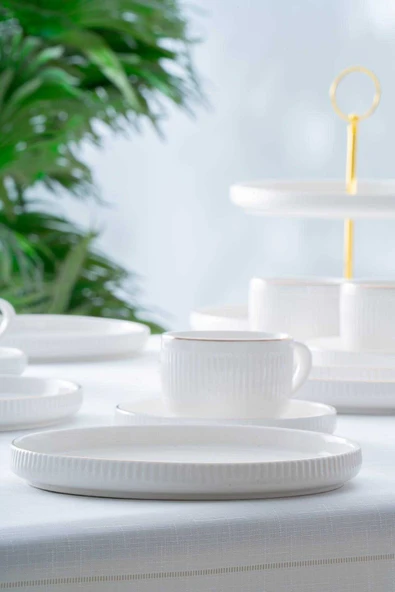 Acar PORWM-06194/4 Sierra 6 Kişilik 20 Parça Brunch Seti - Gold - 5