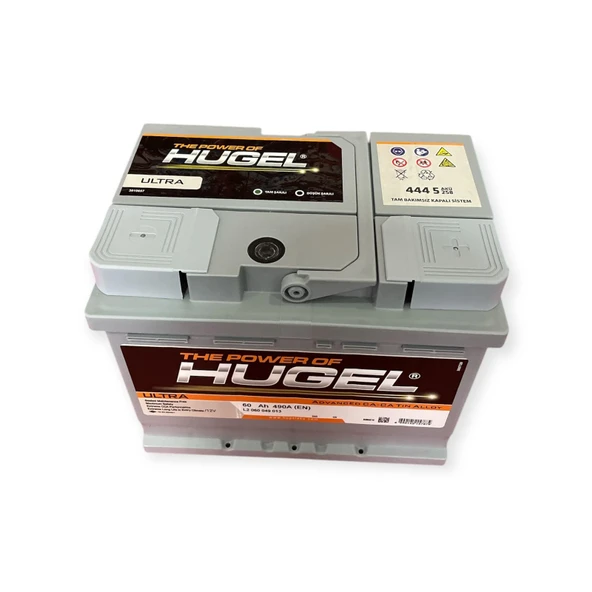HUGEL AKÜ 12V 60AMPER 490A EN - 3