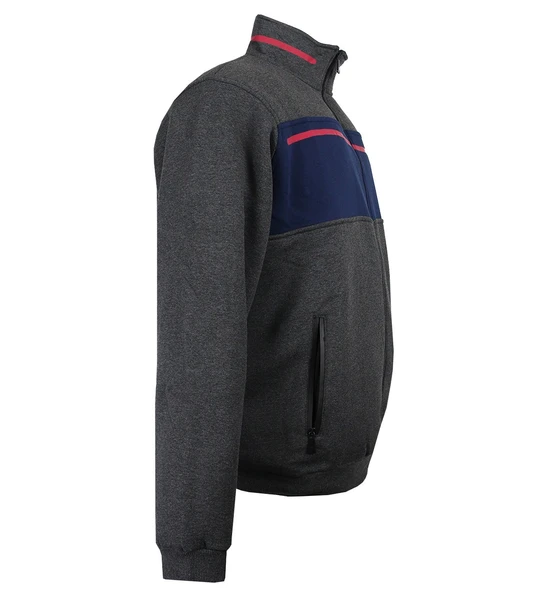 Erkek Büyük Beden Battal Boy 125 Kilo - 155 Kilo Arası İçin Uygun 3 İplik Kalın Kışlık Sweat Mont - 4