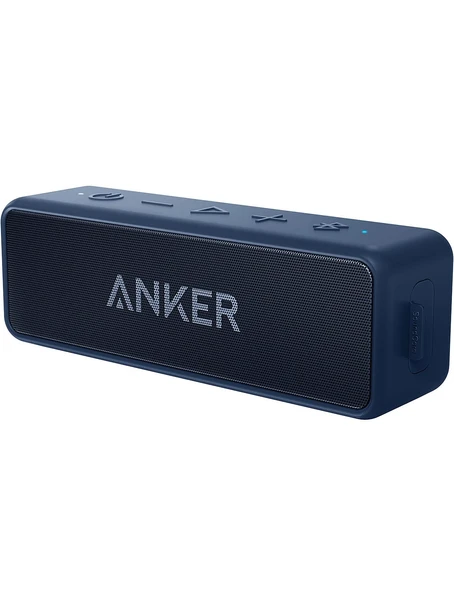 Anker Soundcore 2 Bluetooth Hoparlör - 12W Stereo Ses - IPX5 Suya Dayanıklılık - 24 Saate Varan Şarj - Siyah - A3105 (Anker Türkiye Garantili)