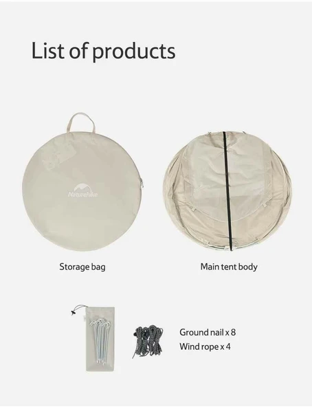 NATUREHİKE POP UP 3-4 KİŞİLİK OTOMATİK KURULUM ÇADIR - 3
