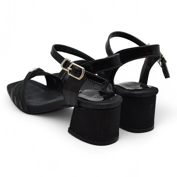 352 Abiye Kız Çocuk Topuklu Ayakkabı Taşlı Açık Kız Çocuk Nişan Abiye Ayakkabısı - 11