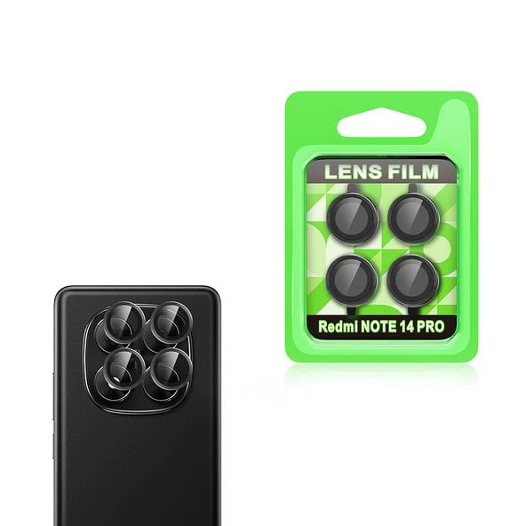 Xiaomi Redmi Note 14 Pro 5G Kamera Temperli Cam Lens Koruyucu CL-07 - 2