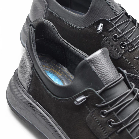 TAB550 Topuk Jelli Ortopedik Taban Hakiki Deri Erkek Ayakkabı Casual Günlük Erkek Ayakkabı POLİ Hafif Taban - 3