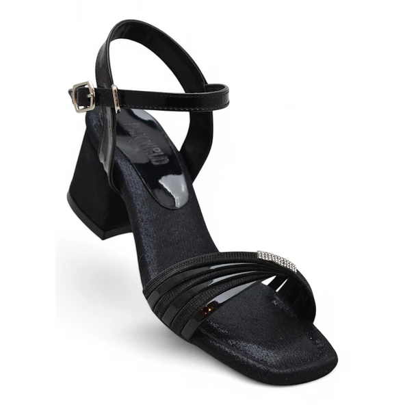 352 Abiye Kız Çocuk Topuklu Ayakkabı Taşlı Açık Kız Çocuk Nişan Abiye Ayakkabısı - 7