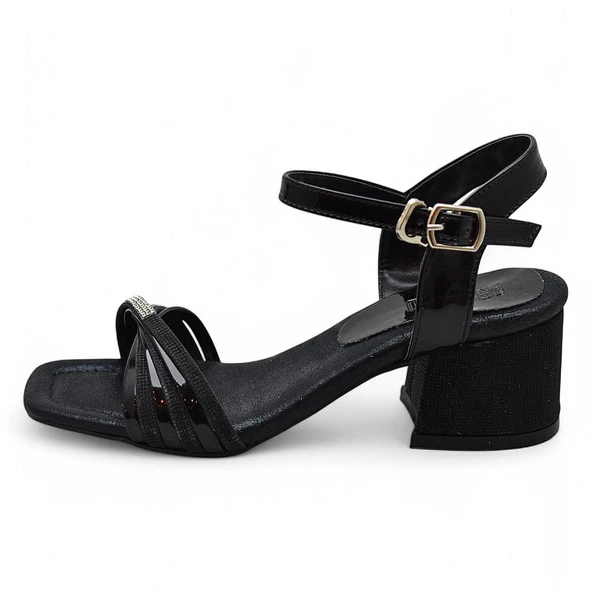 352 Abiye Kız Çocuk Topuklu Ayakkabı Taşlı Açık Kız Çocuk Nişan Abiye Ayakkabısı - 9